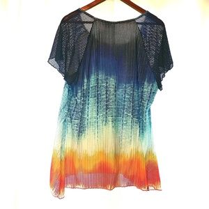 new directions Tops - New Directions Woman 1X Plus Mesh Long Top Tunic new directions Tops - New Directions Woman 1X Plus Mesh Long Top Tunic
